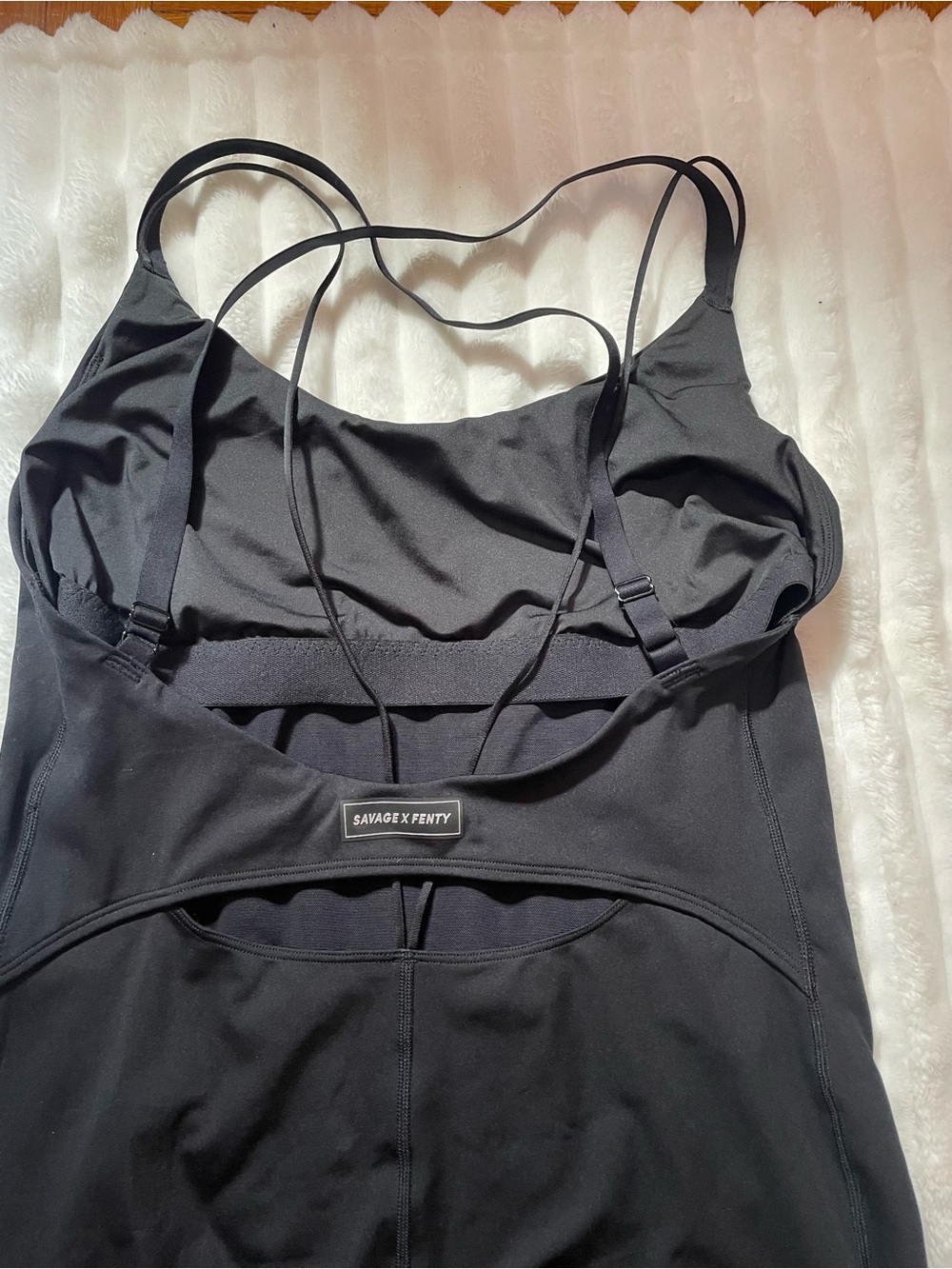 Savage X Fenty Black Sculpting One-Piece Jumpsuit - Picture 10 of 15